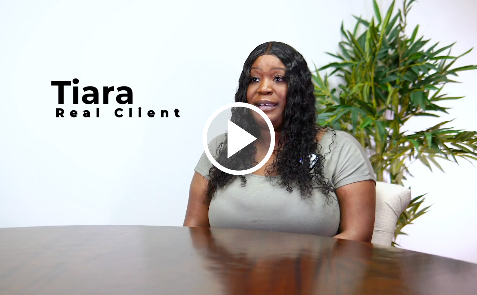 Tiara client testimonial screen shot, click to play